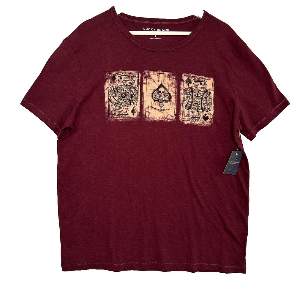 Lucky Cards Tee Shirt TShirt Large
